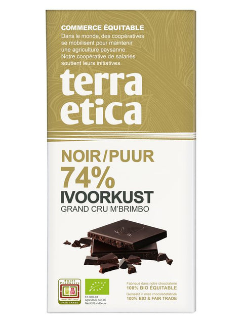 TERRA ETICA Choc. Noir 74% 100g