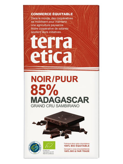 TERRA ETICA Chocolat noir 85% 100g