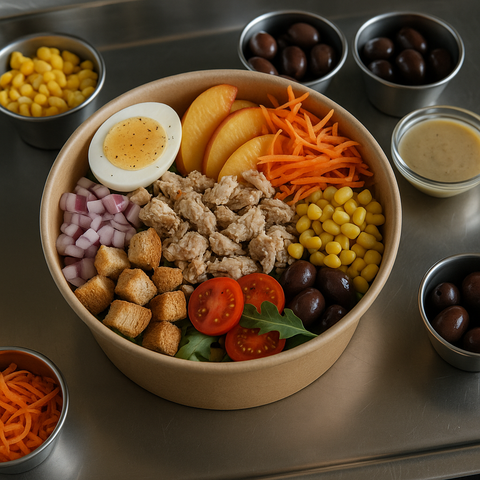 Tuna & Peach Garden Bowl