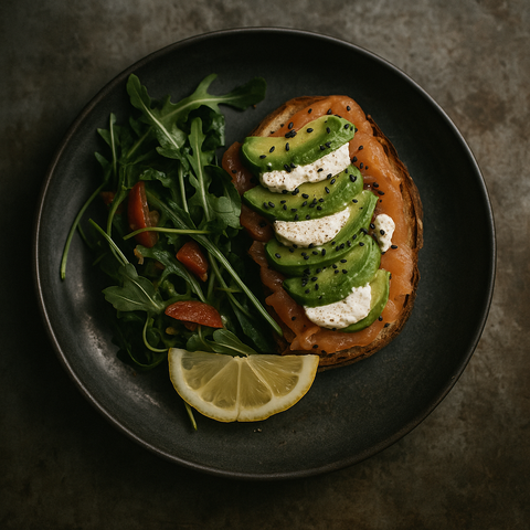 Smoked Salmon & Goat Cheese Toast