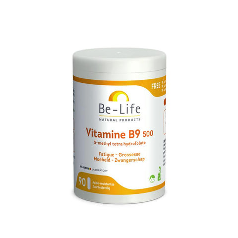 BE-LIFE Vitamine B9 500 90 gel.