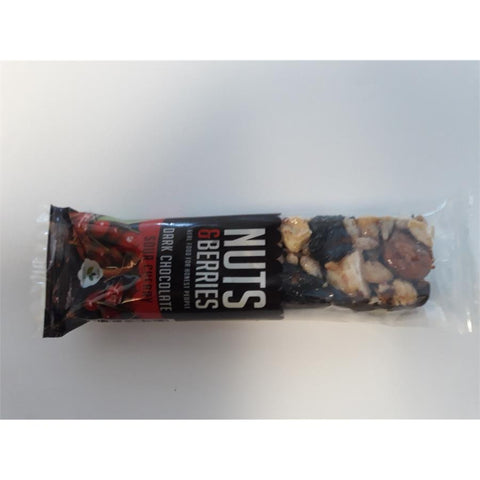 NUTS&BERRIES Bar choco noir cerise 40g