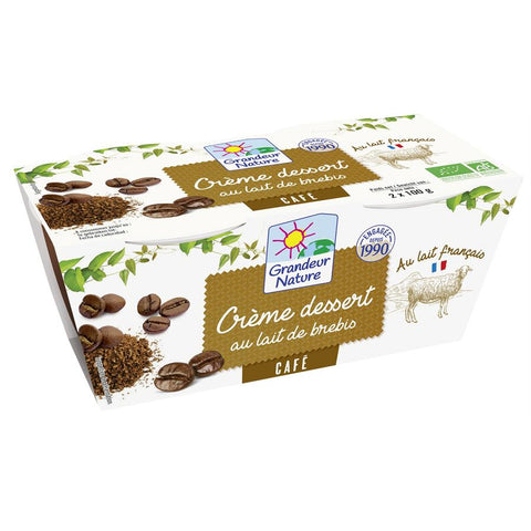 GRAN Creme dessert lait de brebis cafe