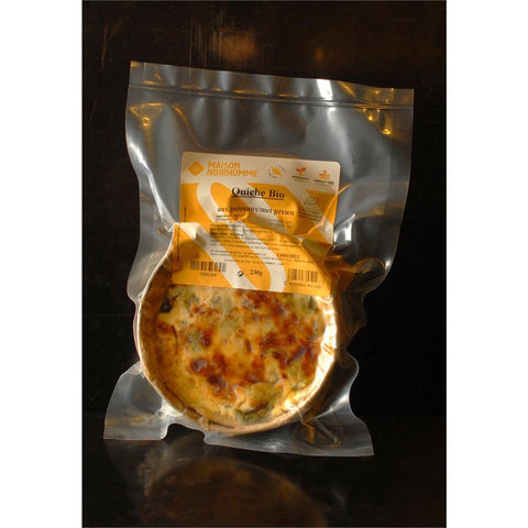 NOIR quiche poireau 220gr     12cm