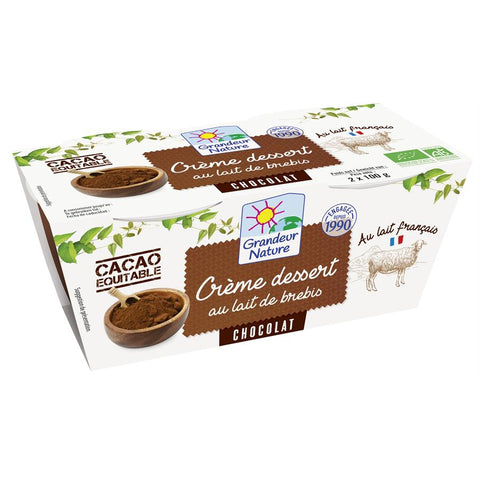 GRAN Chocodessert au lait brebis 2x100g