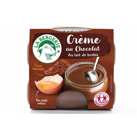 BERGERIE creme chocolat(brebis)2x110g