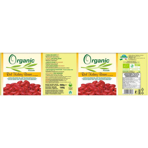 ORGFOODS Haricots rouges 2600g