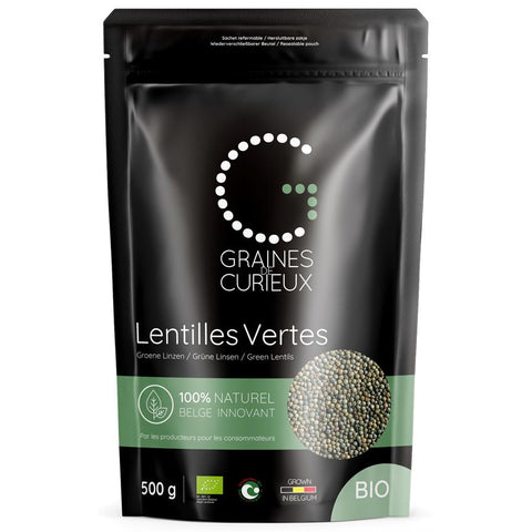 GRAINES CURIEUX Lentilles vertes  500g