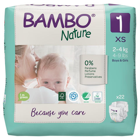BAMBO Couches newborn 1 (2-4kg) 22pcs
