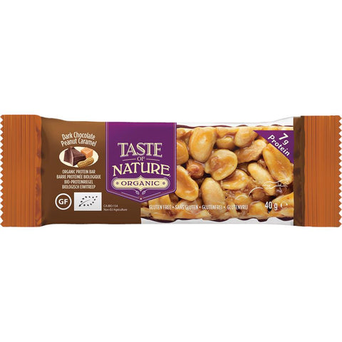 T.O.NATURE Dark choc. peanut caramel 40g