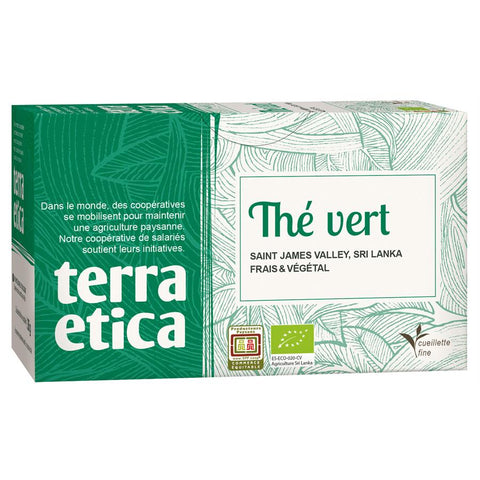 TERRA ETICA Thé Vert Sri Lanka 20 inf