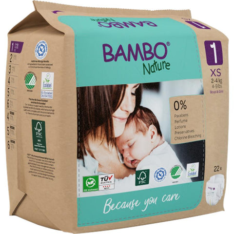 BAMBO Couches newborn 1 (2-4kg) 22pcs