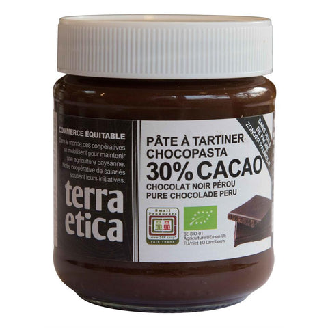 TERRAETICA Pâte à tartiner ch. noir 300g