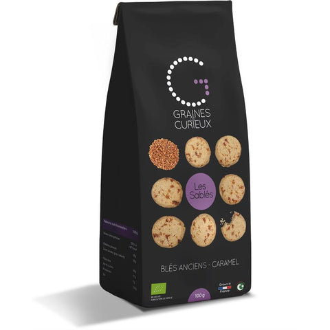 GRAINES CURIEUX Sablés caramel 100g