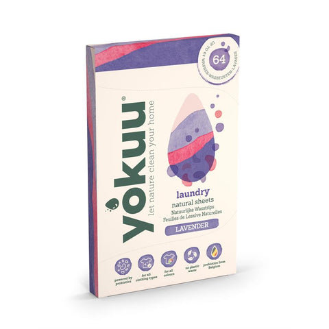 YOKUU Feuilles lessive(32 feuil)lavande